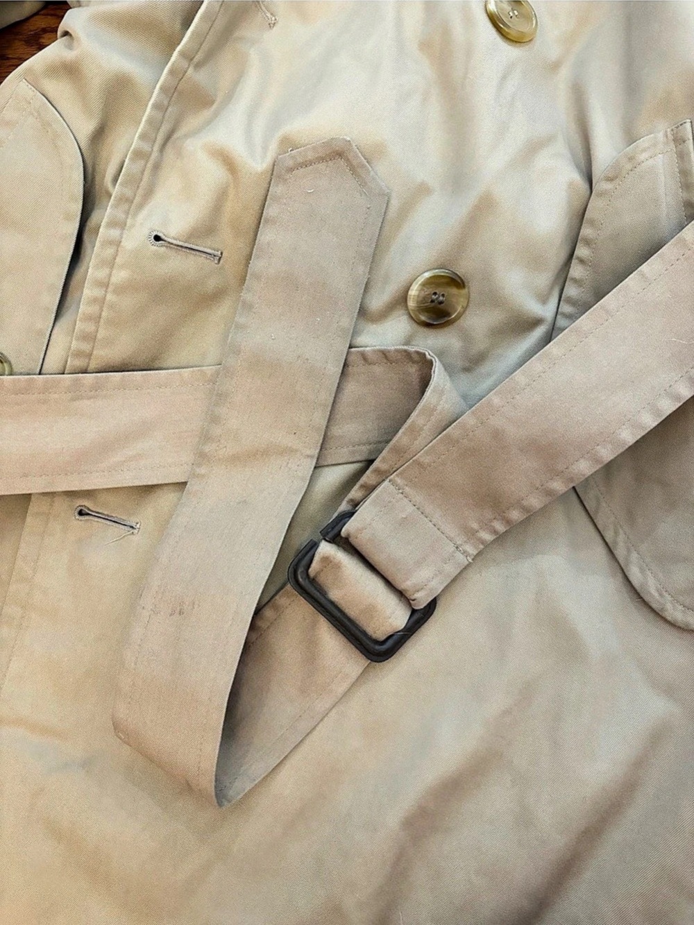 Men’s Burberry Plaid Lined Beige Trench Coat - Picture 3 of 10